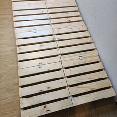 簡単に組み替えられるパレット風ベッド(ナチュラル／8枚セット)