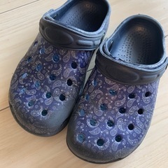 サンダル19cmブルー　ネイビー青の画像