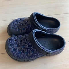 サンダル19cmブルー　ネイビー青の画像