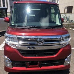 H26 タントカスタムX エコアイドル ワインレッド 左パワース...