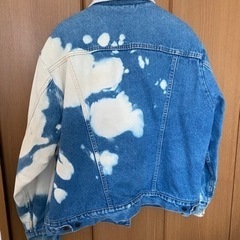ラングラー　デニムジャケット　脱色の画像