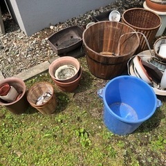 【無料】はちセット　花壇　鉢植え　家庭菜園　植木ばち　ハチ