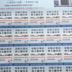 京阪　株主優待券一式　乗車券7枚、ひらパー入園券、ザ・ブーン入場券など盛り沢山の画像