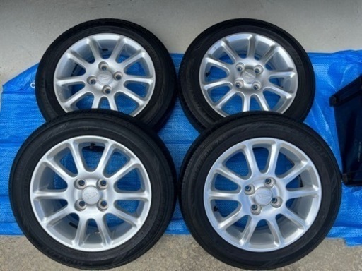 ダイハツ純正オプションアルミホイール　14インチ　タイヤダンロップEC202 155/65-14