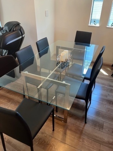 【値下げしました】6人掛けダニイングセット