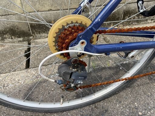 アルミフレーム自転車(ロック、ポンプ付き)