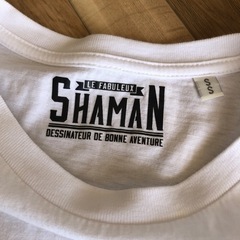 SHAMAN プリントロゴTシャツ　丈長め　レディースXSサイズの画像