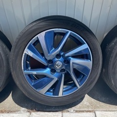 日産リーフ後期　ブルー純正アルミ　セレナにもの画像