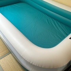 【交渉中】ビニールプール ブルー ファミリープール 特大プール 夏休みの画像