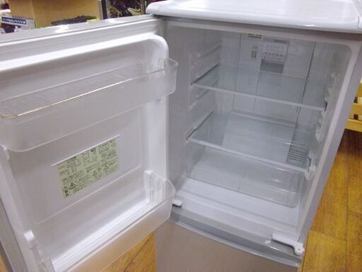 SHARP 冷蔵庫 137L SJ-14S-S 2009年製 シャープ 2ドア冷蔵庫 シルバー 札幌市 厚別区