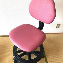 子供用　学習椅子　勉強用椅子　学習チェア　くろがね　ピンク  型式FZJ-244の画像