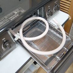 ガステーブル 都市ガス 2021年製 幅56cm パロマ IC-S37DX-L ブラック×ブラウン 水なしグリル 左強火 ダイヤル式 Paloma ガス台 ガスコンロ   札幌市 清田区 平岡の画像