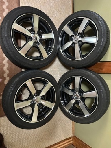 エンケイ14インチアルミ　タイヤセット