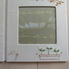 刺繍のメモリーフレーム