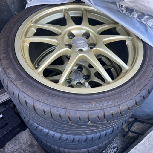 WORK EMOTION WAE FORGED 4本　タイヤ付き　17×7.5JJ +48 PCD100