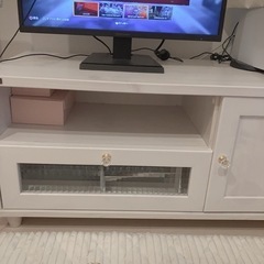 テレビ台 ホワイト 組み立て済！の画像