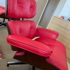 イームズ　ラウンジチェア(リプロダクト)オットマン付の画像