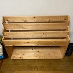 絵本、おもちゃ収納棚　ラックの画像