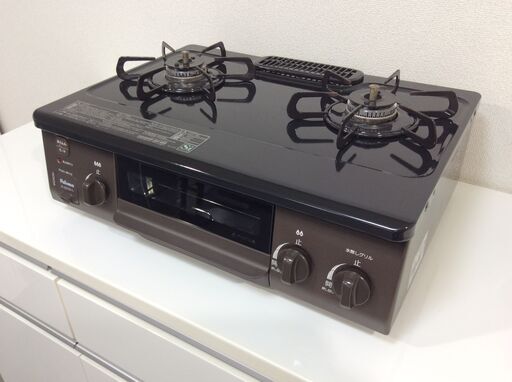 (9/6受渡済)JT7257【Paloma/パロマ ガスコンロ 都市ガス】美品 2020年製 IC-S37DX-L 家電 キッチン レンジ ガステーブル 左側強火 ホーロー