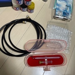 リニアコンプレッサー プチコン 塗装用具 塗料セット　ネイルアート　エアブラシの画像