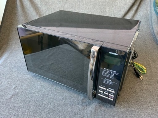 リユース　TWINBIRD　2015年製　フラット　電子レンジ　　幅46　　奥行35　　高さ27.5　 （ｃｍ）　ツインバード　フラット電子レンジ