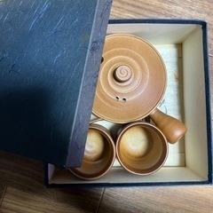 信楽焼　急須　湯呑セット　新品　未使用の画像