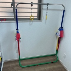 折りたたみ鉄棒　吊り輪、ブランコ付の画像