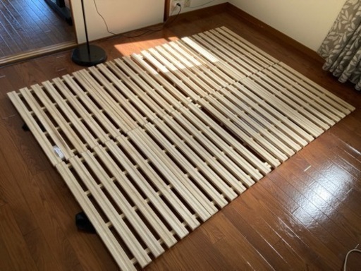 【引き取り限定】ダブルのすのこベッド