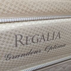 【京都~100km迄配送可】定価68万円 REGALIA Grandeur Optima ダブル ベッドフレーム付の画像
