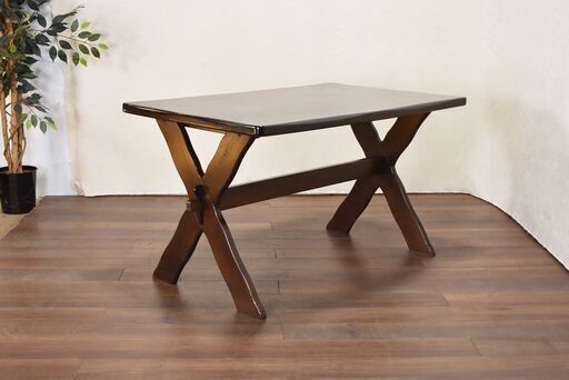 ヤ取終了9/21】≪zyt1046ジ≫ カリモク ダイニングテーブル RUSTIC