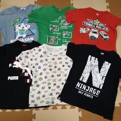 【お取引き中】中古夏用子供服130cmまとめて24着（トミカ、仮...