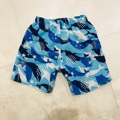 美品!! 水着ブルー スイムウェア キッズ ハーフパンツ 男の子 ボーイズの画像