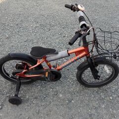 16インチ補助輪付きお子様自転車(4)の画像
