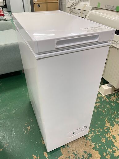 ★山善★ 51L 冷凍庫 高年式 2022年 YF-C51 上開き 直冷式 小型 スリム 家庭用 ストッカー キッチン 生活家電 福島 郡山市 a