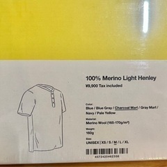山と道　ヘンリーネック　Tシャツ　新品未開封の画像