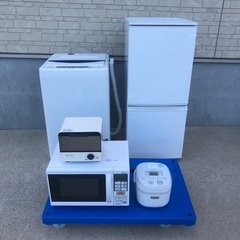 【単身5点セット】冷蔵庫・洗濯機・電子レンジ・炊飯器・トースター