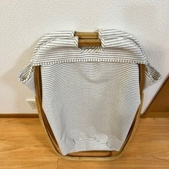 【無料で差し上げます】ニトリ　折りたたみ　ランドリーバスケット　バンブーランドリーハンパー(フォルテFLD ST)の画像