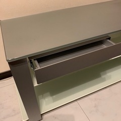 再値下　美品　テレビボード　ガラステーブル　オシャレの画像