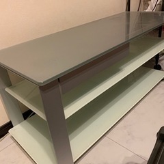 再値下　美品　テレビボード　ガラステーブル　オシャレの画像