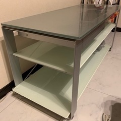 再値下　美品　テレビボード　ガラステーブル　オシャレの画像