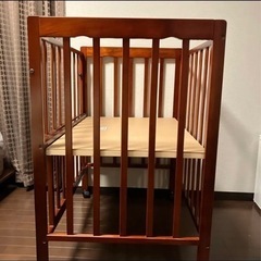 ベビーベッド ミニサイズ キャスター付きの画像
