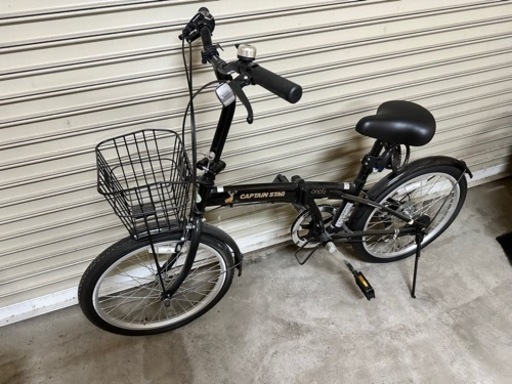 キャンプのお供に　折りたたみ自転車キャプテンスタッグ