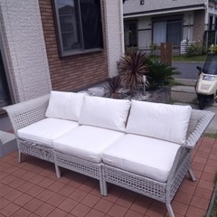 IKEA イケア 屋外 ソファ ガーデンソファ クッション