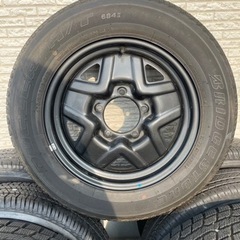 決まりました‼️ジムニースタッドレスタイヤ、ホイル4本セットの画像