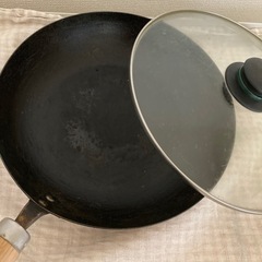 リバーライト鉄フライパン　ガラスふた