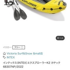 （受け渡し先決定）インフレータブルカヤックと空気入れの画像