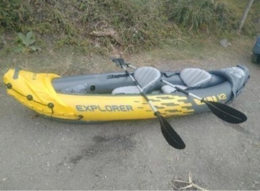 （受け渡し先決定）インフレータブルカヤックと空気入れ