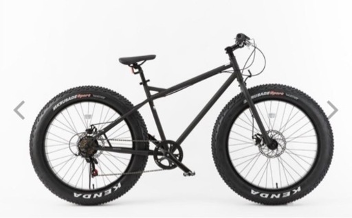 自転車　ファットバイク　※前輪パンクしています