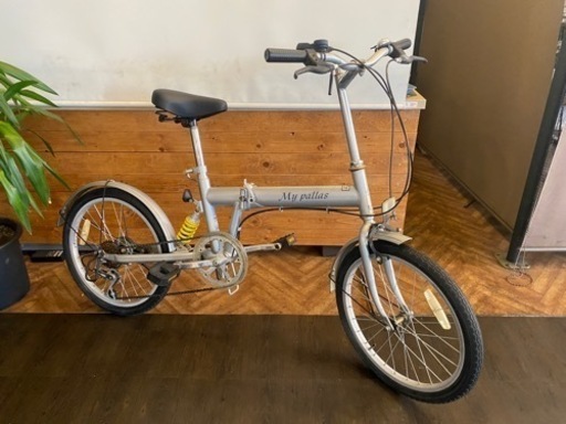 【リアサス付き】20インチ折りたたみ自転車