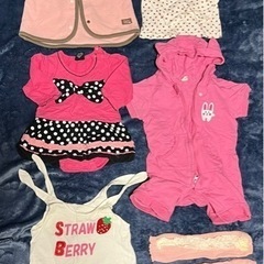 女の子サイズ70〜75夏〜秋服19点の画像